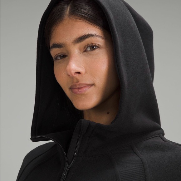 Lululemon Black Scuba Oversized Half-Zip Hoodie Size XS / Small Style LW3DMAS - Picture 3 of 13